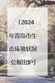 2024年青岛市生态环境状况公报出炉
