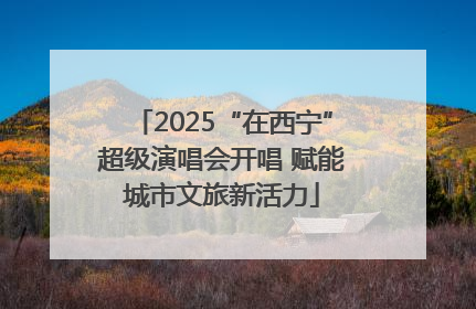 2025“在西宁”超级演唱会开唱 赋能城市文旅新活力