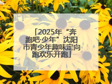 2025年“奔跑吧·少年”沈阳市青少年趣味定向跑欢乐开跑
