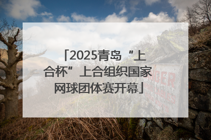2025青岛“上合杯”上合组织国家网球团体赛开幕