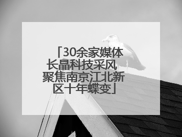 30余家媒体长晶科技采风 聚焦南京江北新区十年蝶变