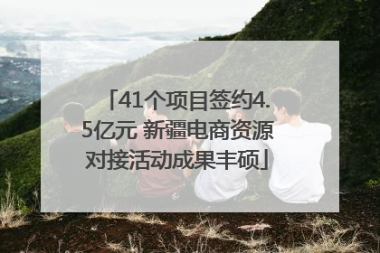 41个项目签约4.5亿元 新疆电商资源对接活动成果丰硕