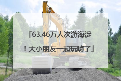 63.46万人次游海淀！大小朋友一起玩嗨了