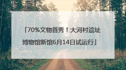 70%文物首秀！大河村遗址博物馆新馆6月14日试运行