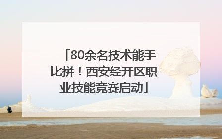 80余名技术能手比拼！西安经开区职业技能竞赛启动