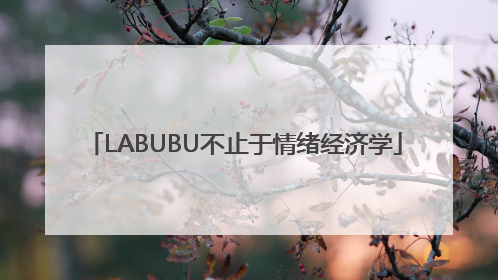 LABUBU不止于情绪经济学