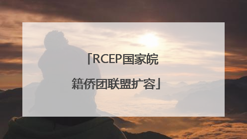 RCEP国家皖籍侨团联盟扩容